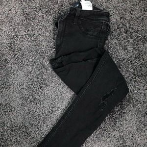Black high rise jeggings